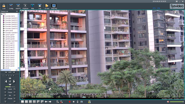 Sysvideo SC6000 Series IP Camera Management Software XCenter UI: Main Window 1ch